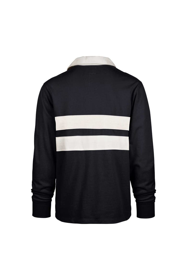 Men's '47 Navy North Carolina Tar Heels Clubhouse Knox Thames Long Sleeve Rugby Polo, Alternate, color, Navy