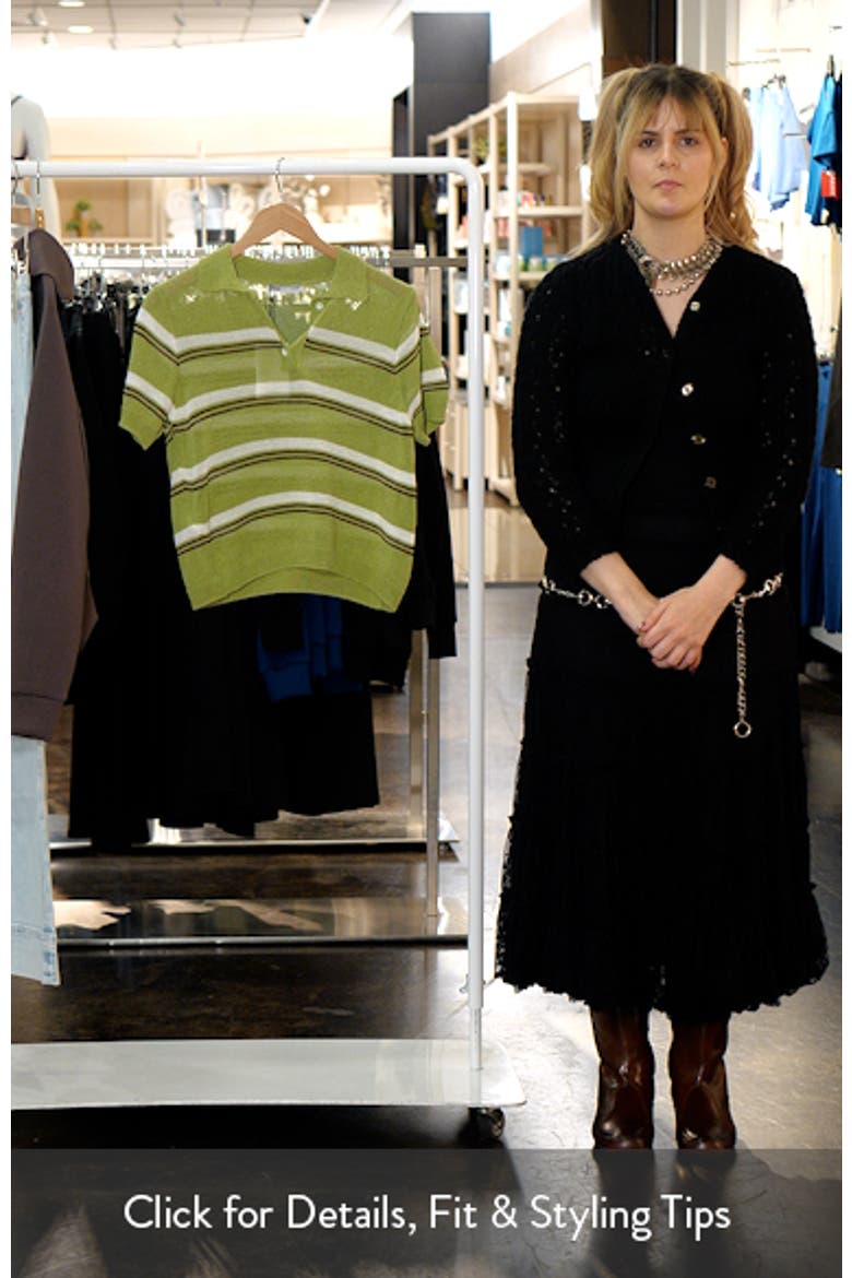 Stripe Jersey Polo Sweater video