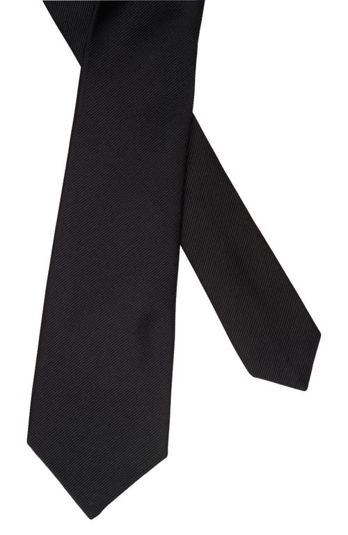 Alexander Mcqueen Mcqueen Jet Crystal Rose Embellished Silk Tie