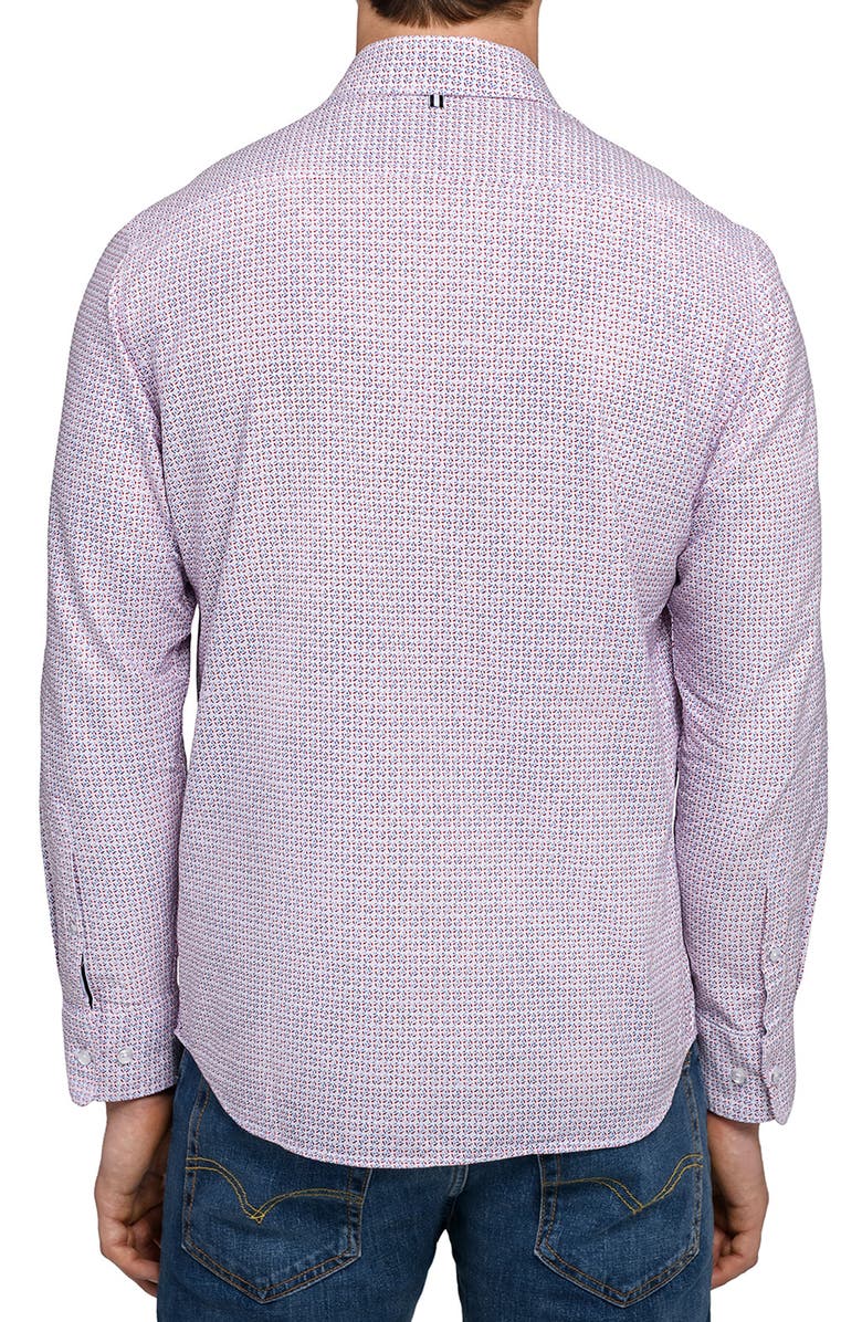 Brooklyn Brigade Geo Print Oxford Basic, Alternate, color, White