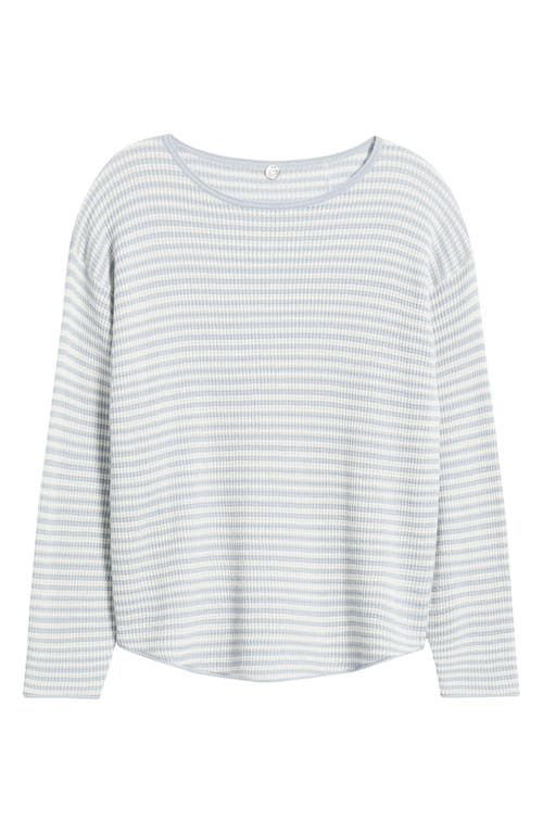 Margaret O'leary Open Stitch Top In Gray