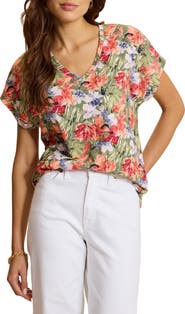 Tommy Bahama Kauai Island Blooms V-Neck T-Shirt