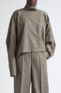Rick Owens Jumbo Tabard Crop Wool Top