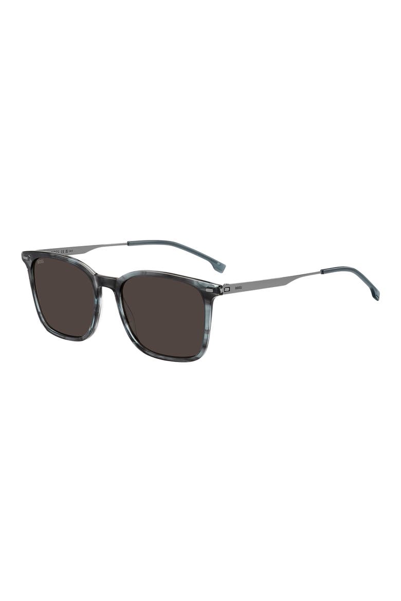 1694/S 54mm Rectangle Sunglasses, Alternate, color, STRIPED GREY RUTHENIUM