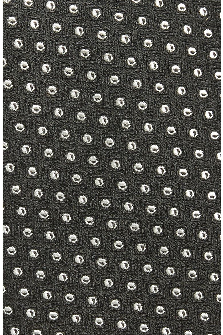 HUGO BOSS Woven Silk Tie, Alternate, color, BLACK