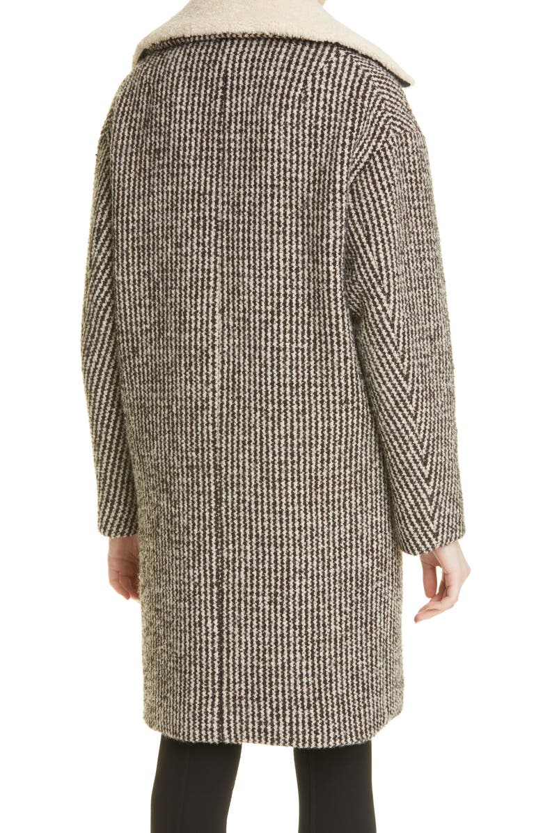 rag & bone Mina Cocoon Plaid Wool Blend Coat, Alternate, color, 