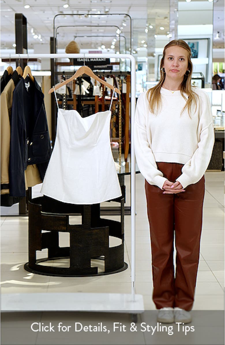 Aurina Linen Strapless Top, sales video thumbnail