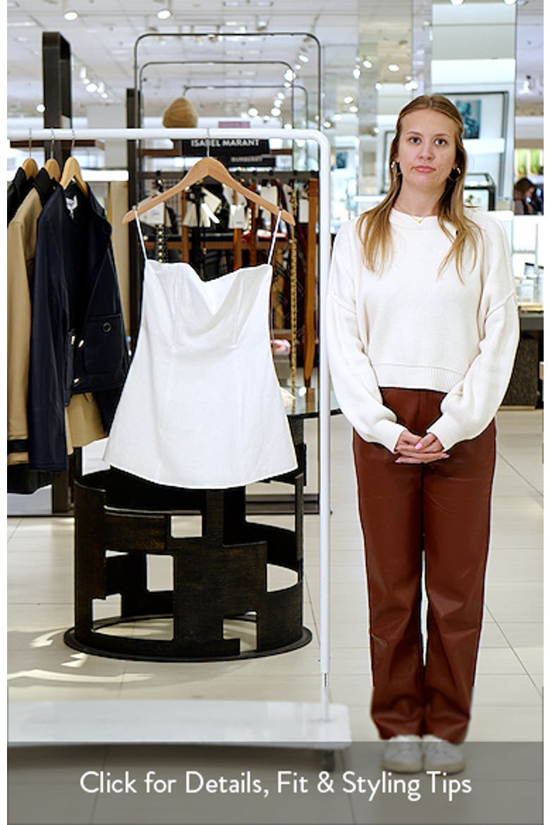 Aurina Linen Strapless Top video
