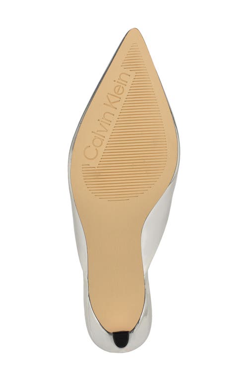 CALVIN KLEIN CALVIN KLEIN KALYN POINTED TOE KITTEN HEEL MULE 