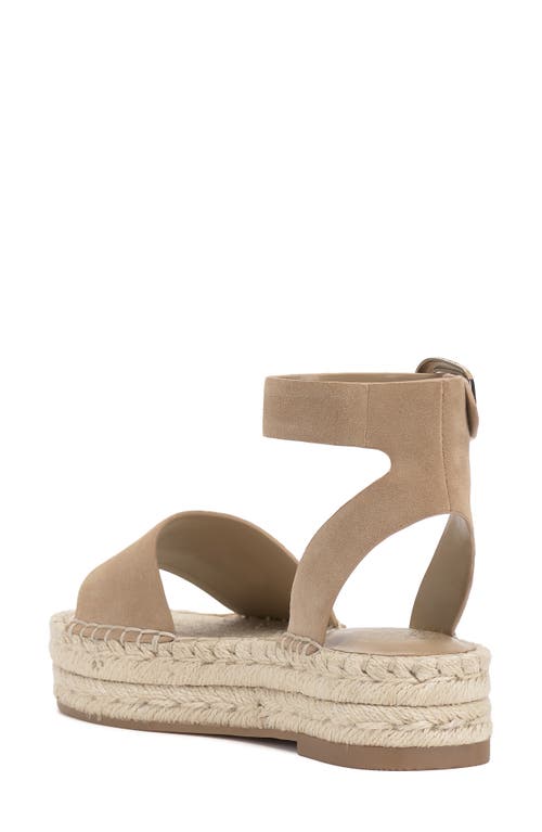 Vince Camuto Darna Ankle Strap Platform Sandal In Tortilla