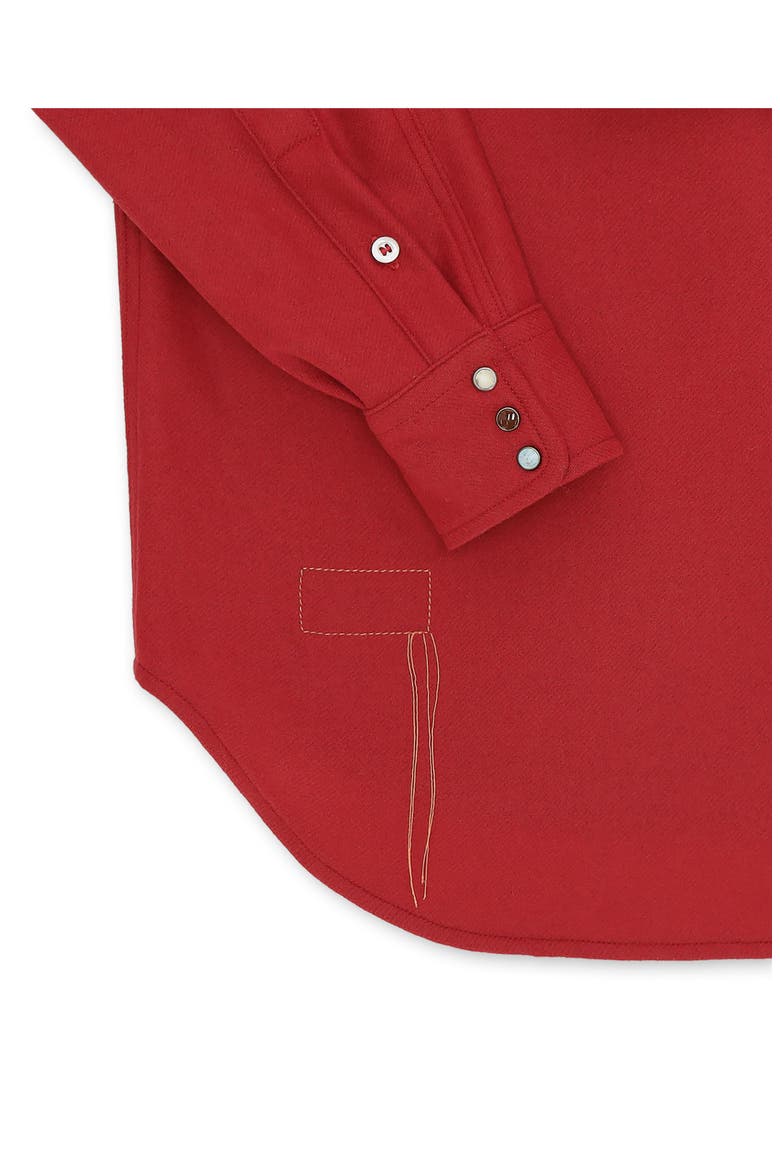 Pasadena Western Flannel Shirt, Alternate, color, Red