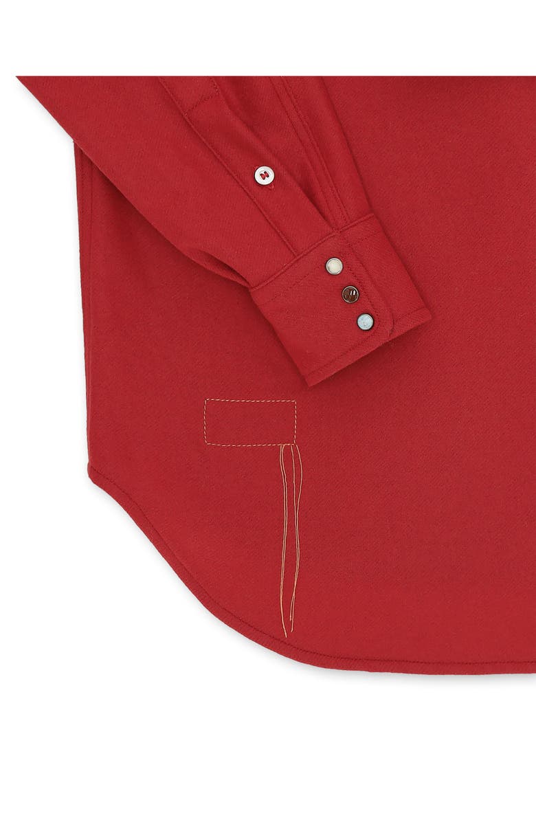 Fortela Pasadena Western Flannel Shirt, Alternate, color, Red