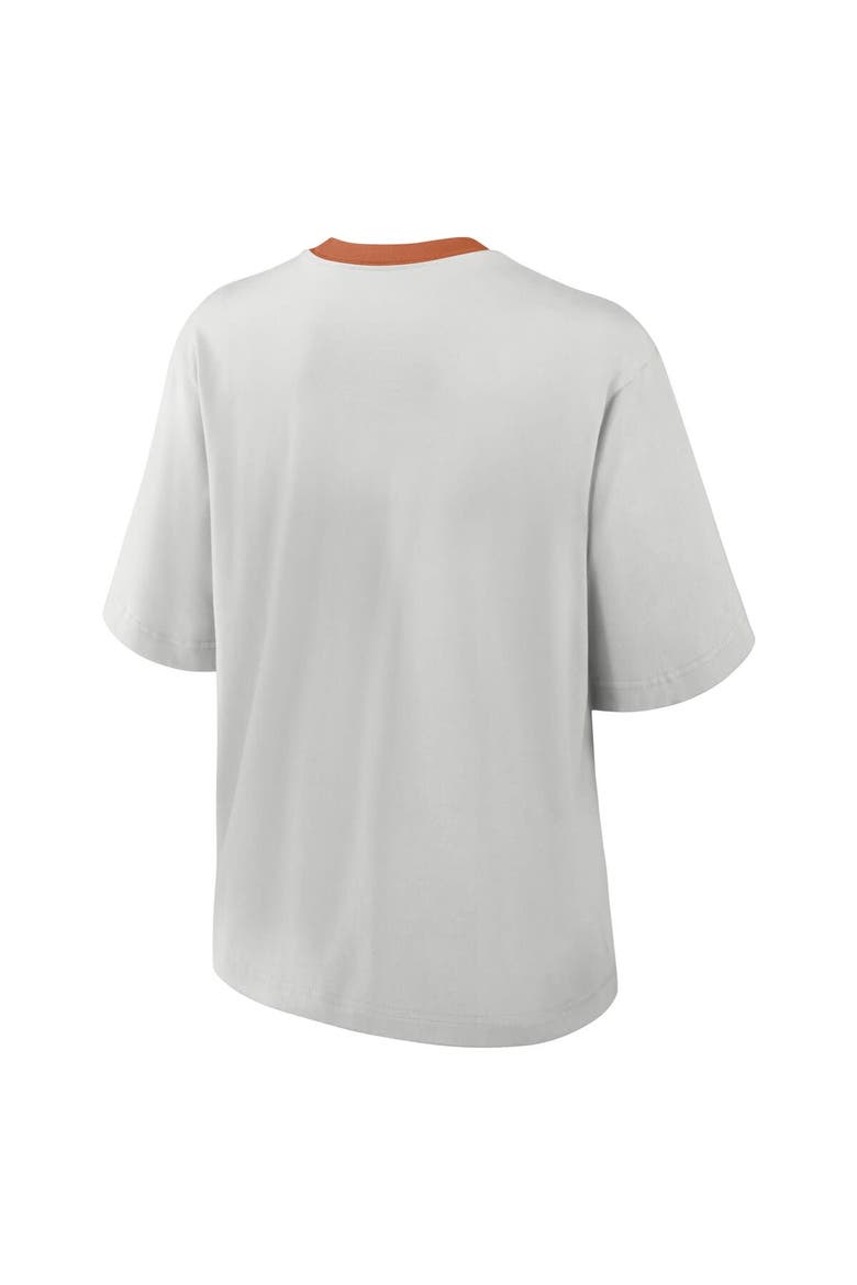 Women's Nike Gray Texas Longhorns Legacy Arch Script Boxy T-Shirt, Alternate, color, Gray
