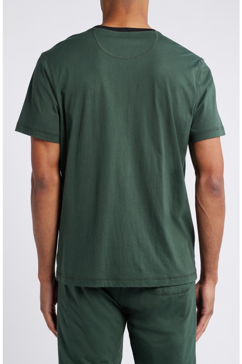 Peruvian Pima Cotton Crewneck T-Shirt, Alternate, color, DEEP FOREST