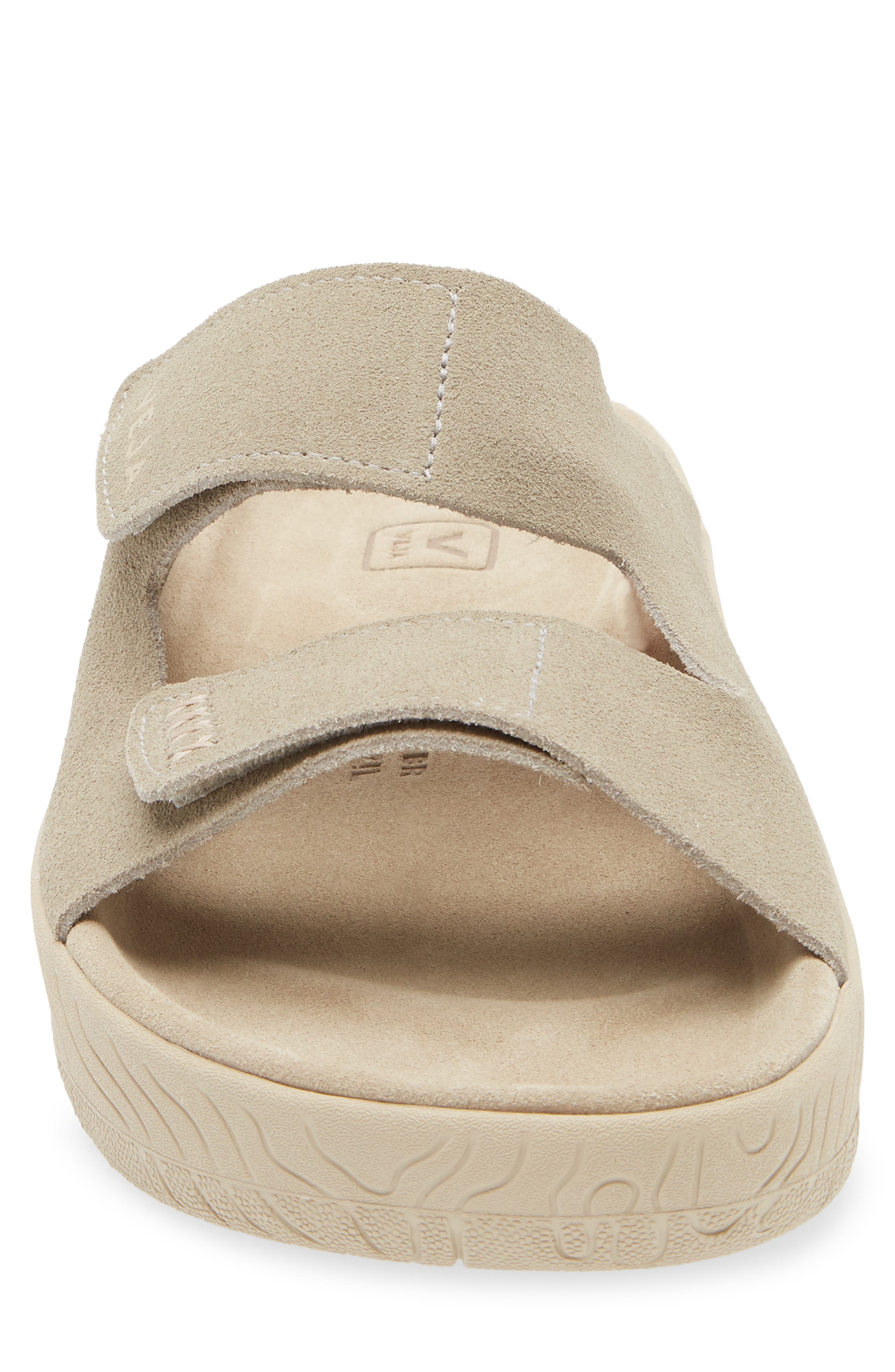 Veja Etna Suede Slide Sandal, Alternate, color, Taupe Almond