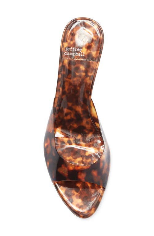 Jeffrey Campbell Spy-kid Slide Sandal In Tortoise