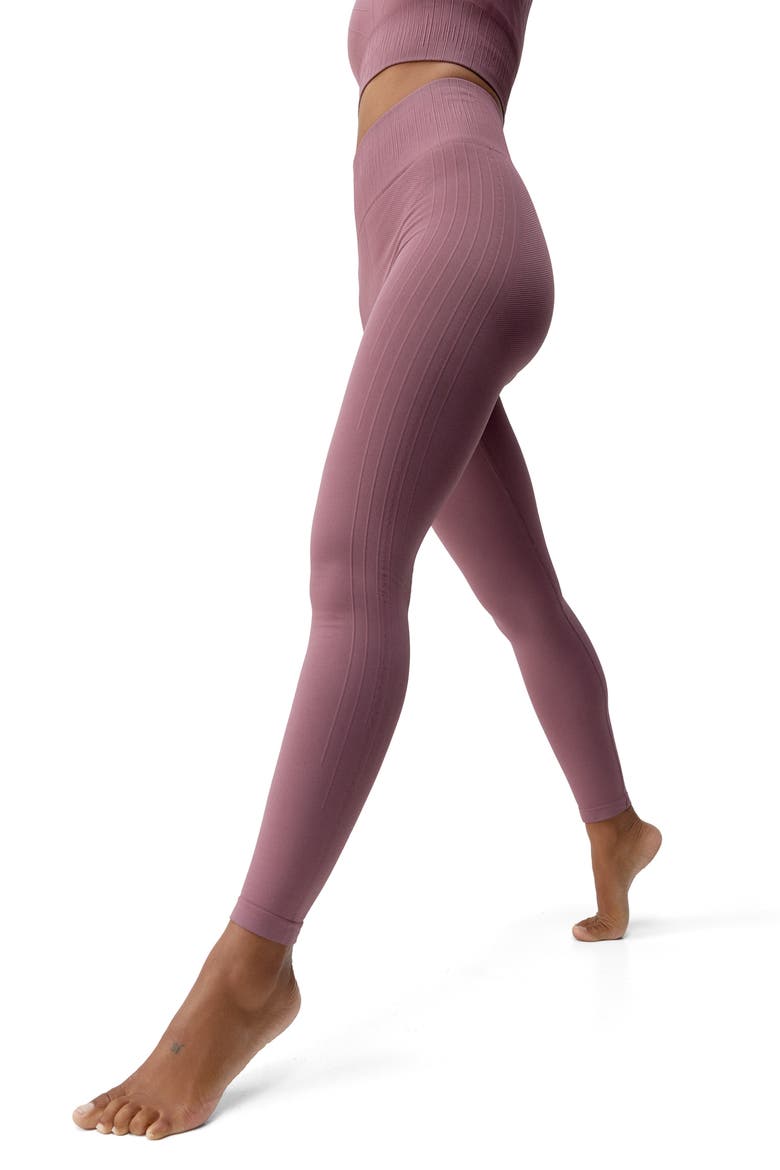 Nawal Seamless High Rise Sport Legging, Alternate, color, Deep Rose
