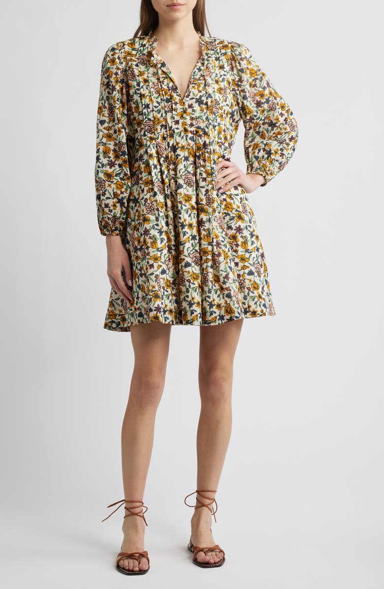 Cleobella Scarlet Organic Cotton Minidress, Main, color, Wild Cosmos