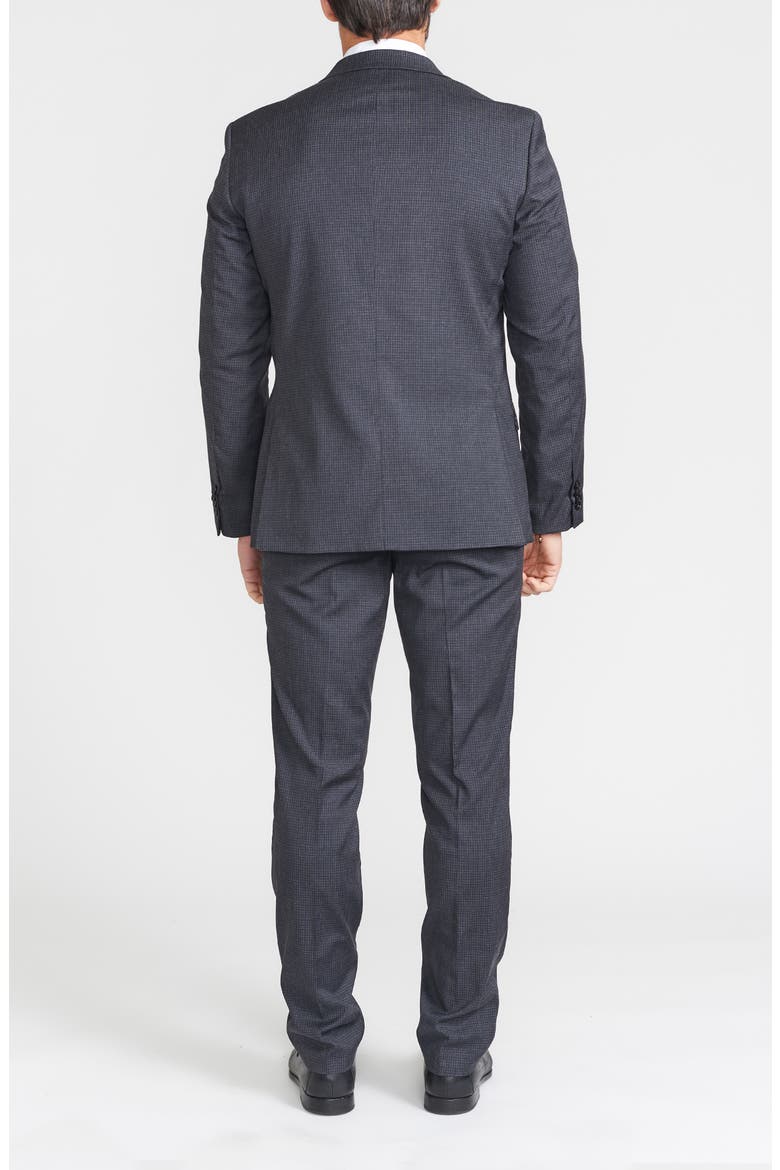 Hoxton Check Notch Lapel Suit, Alternate, color, GREY