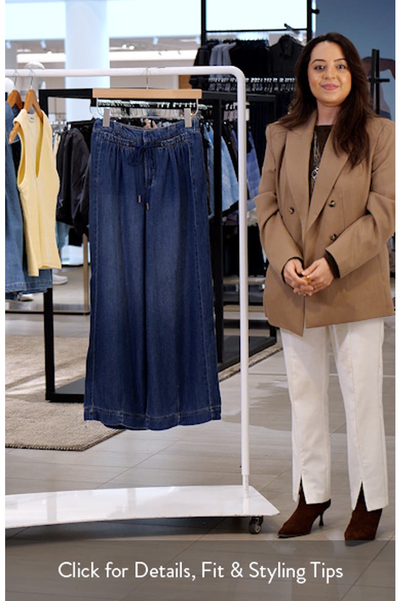 Ultra Skyrise Drawstring Waist Wide Leg Jeans video