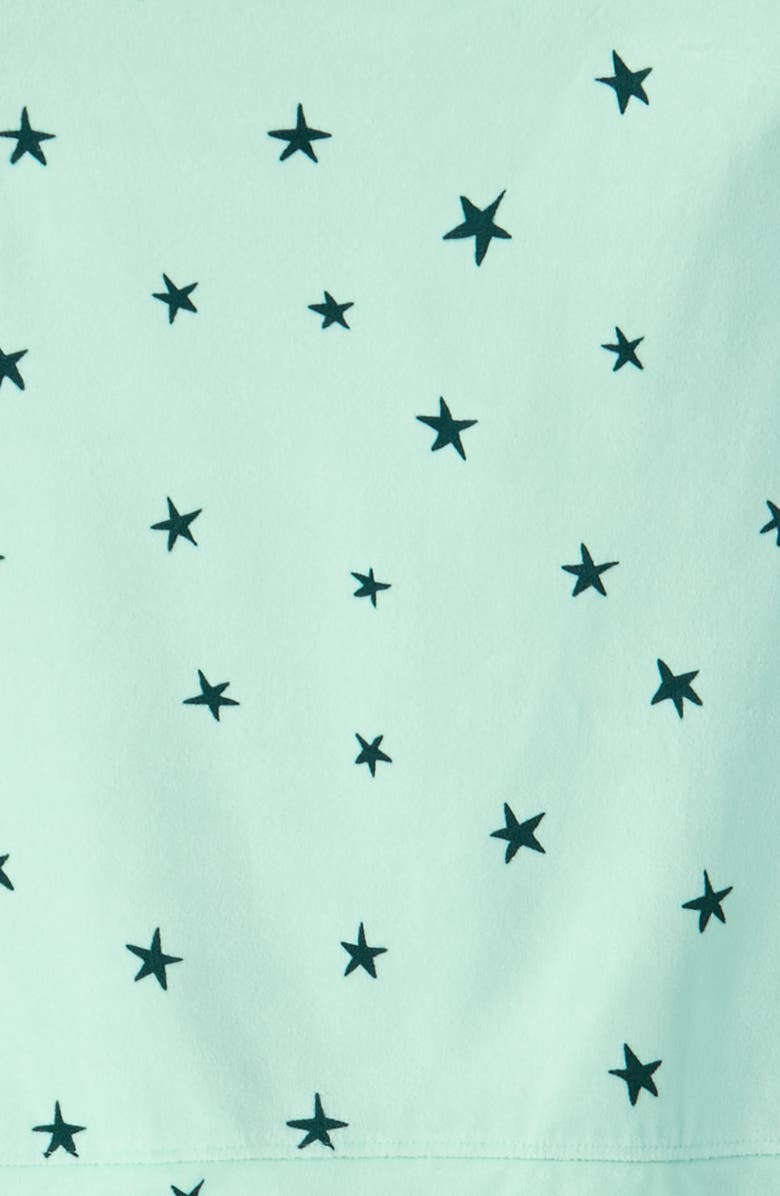 Nordstrom Kids' Sporty Velour Pajamas, Alternate, color, Multi Green Star Dreams