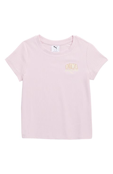 Kids' Sports Club Embroidered Rib Knit T-Shirt (Big Kid)