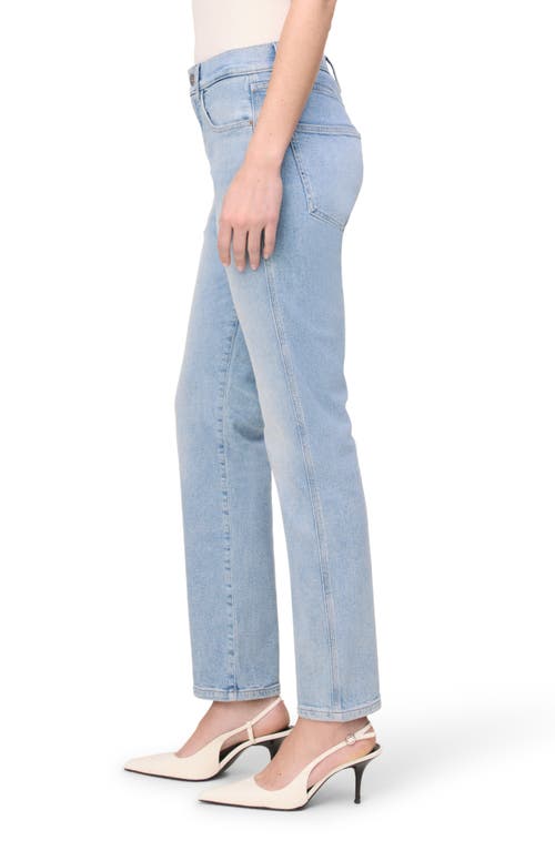 Warp & Weft Warp+weft Bze Mid Rise Slim Straight Leg Jeans In Outta Sight