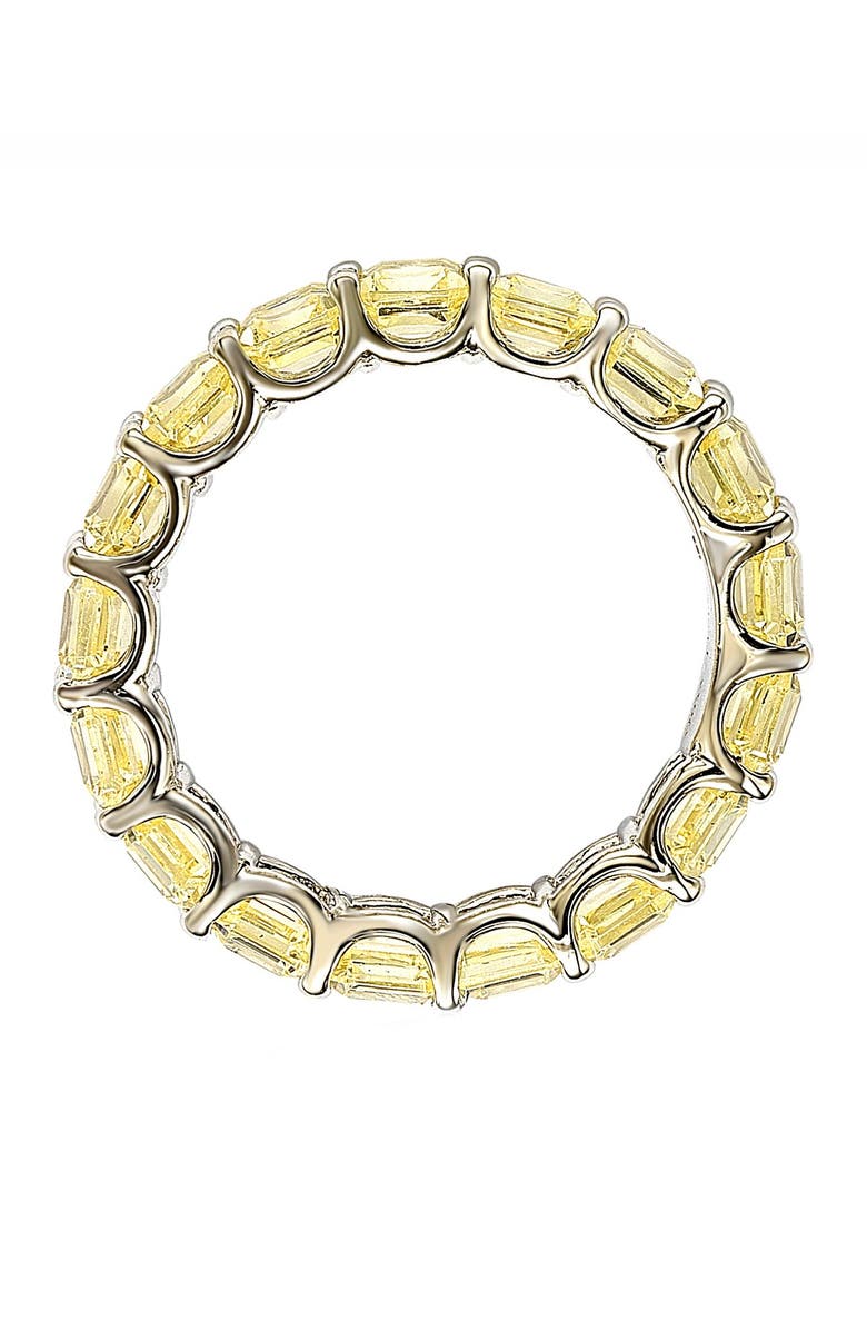SUZY LEVIAN Cubic Zirconia Modern Eternity Band Ring, Alternate, color, Yellow