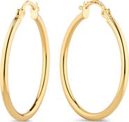 DEVATA 25mm Hoop Earrings in 14K Gold