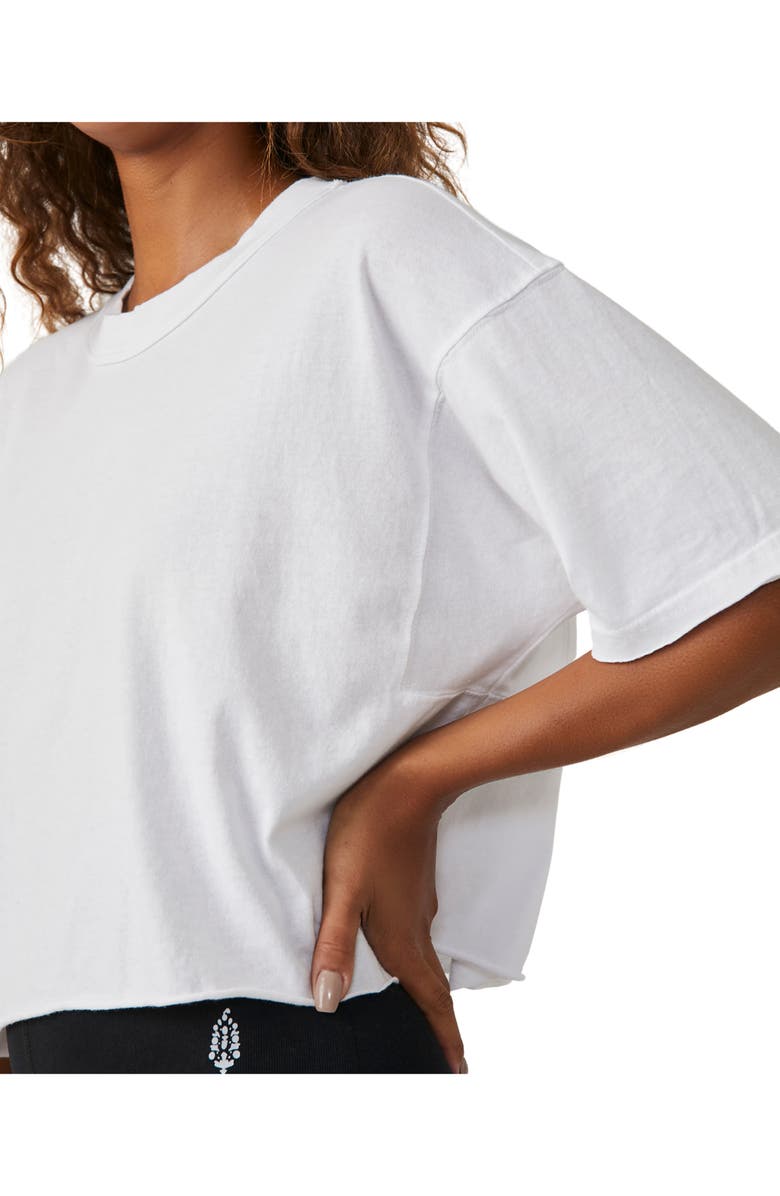 Free People FP Movement Inspire Cotton T-Shirt, Alternate, color, White