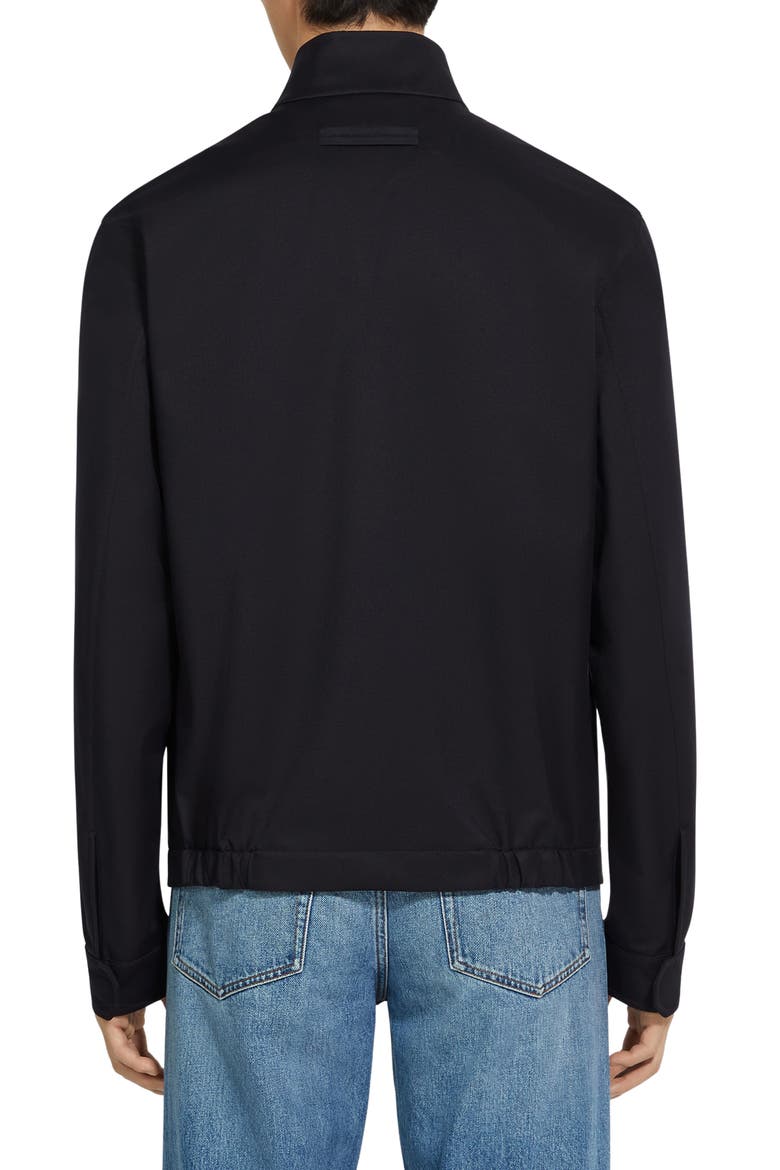 Stand Collar Jacket, Alternate, color, NAVY