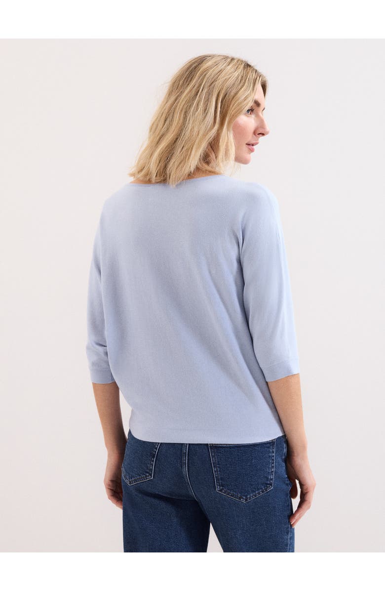 Phase Eight Cristine Batwing Boat-Neck Knit Jumper, Alternate, color, Blue