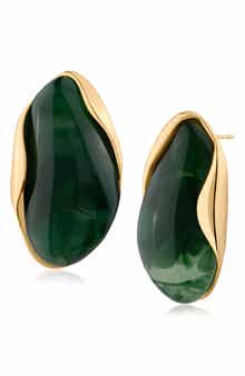 Organic Resin Statement Earrings