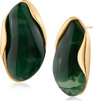 JARDIN Organic Resin Statement Earrings