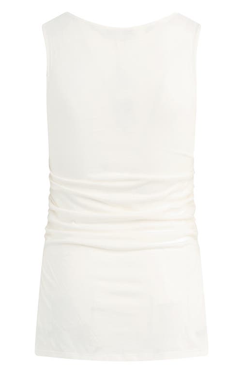 Favorite Daughter The Smooth Operator Ruched Cotton & Modal Tank