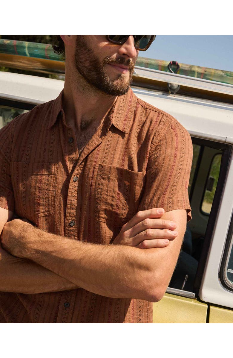 Toad & Co Salton Shirt, Alternate, color, Dark Roast Print