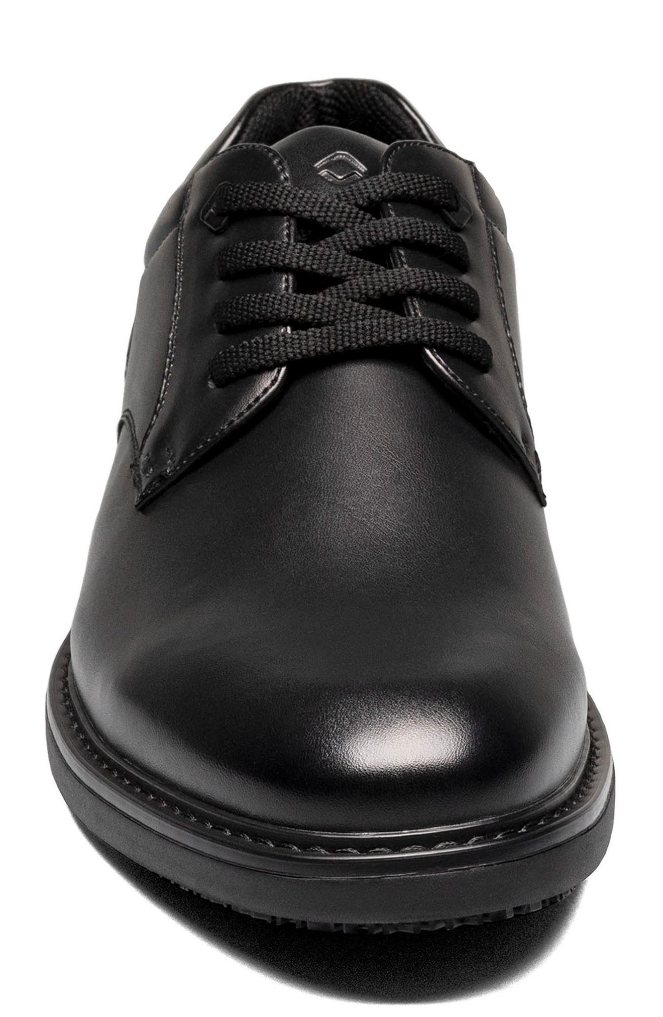 NUNN BUSH Wade Work Slip Resistant Plain Toe Derby - Wide Width Available, Alternate, color, Black