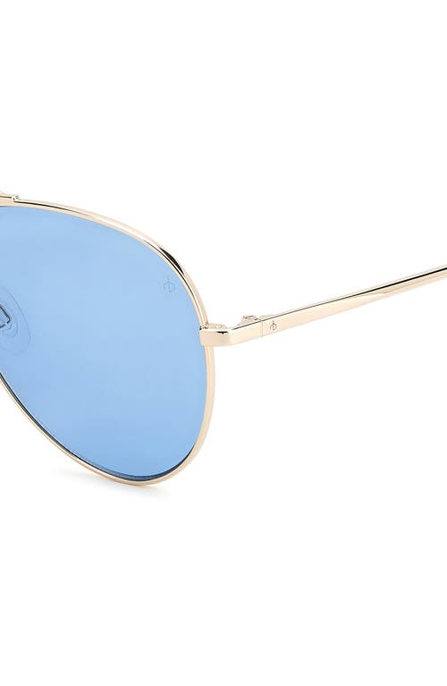 Rag & Bone 59mm Aviator Sunglasses In Blue