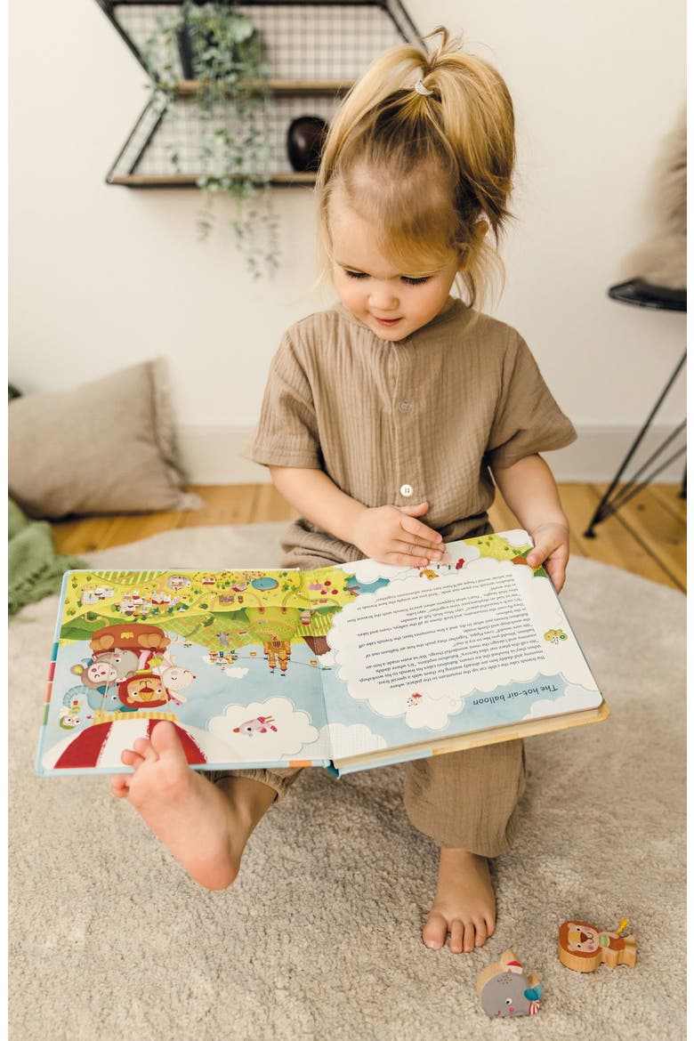 Bababoo Lion Adventures Book & Plush Set, Alternate, color, Muli / Orange