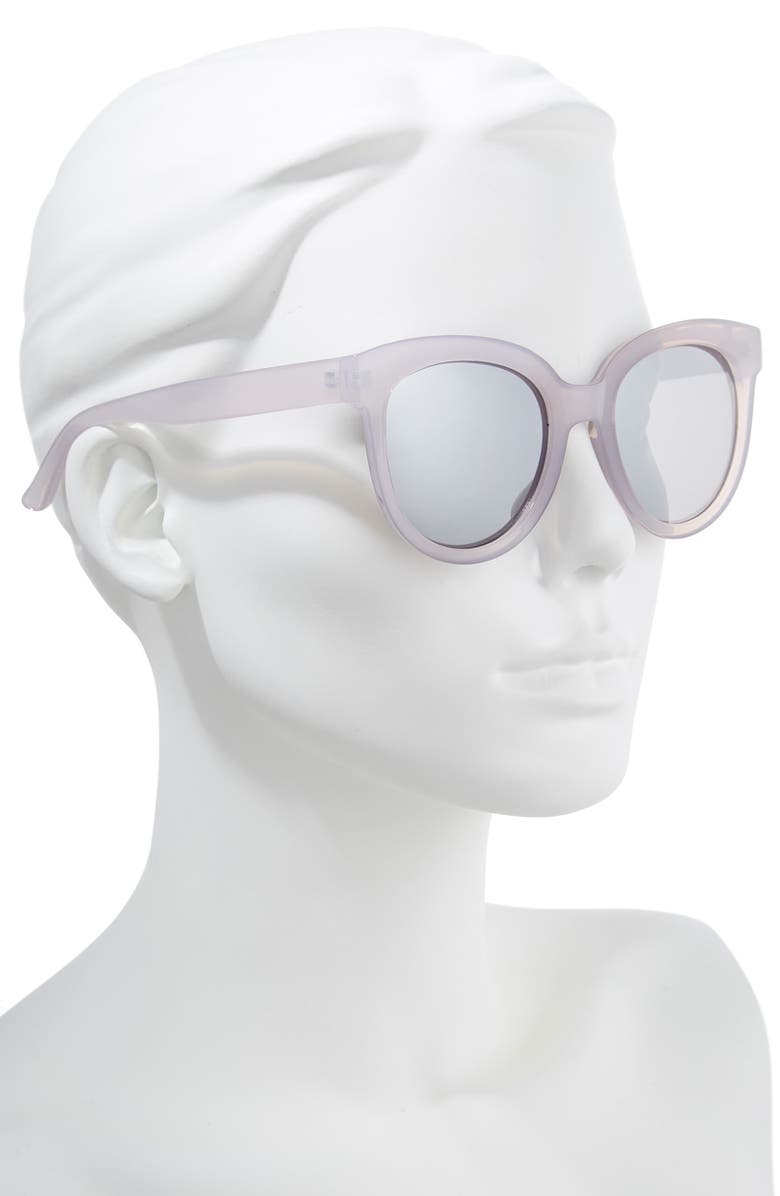 BP. 53mm Frosted Cat Eye Sunglasses, Alternate, color, 