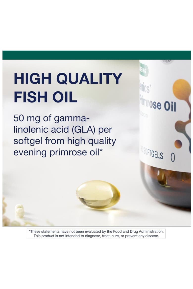 Evening Primrose Oil Omega-6 Supplement 90 Softgels, Alternate, color, None