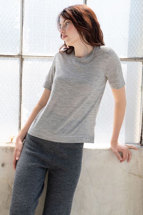 Sskein Sweater Tee In Fog Grey Heather