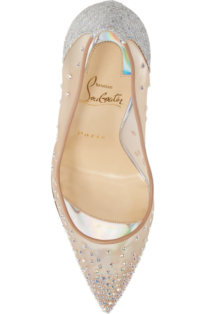 Christian Louboutin Follies Strass Pointed Toe Pump, Alternate, color,