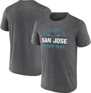 FANATICS Men's Fanatics Heather Charcoal San Jose Sharks Property Of T-Shirt