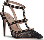 Valentino Garavani Rockstud Ankle Strap Pump