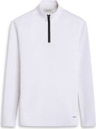 Bugatchi Quarter Zip Performance Pullover