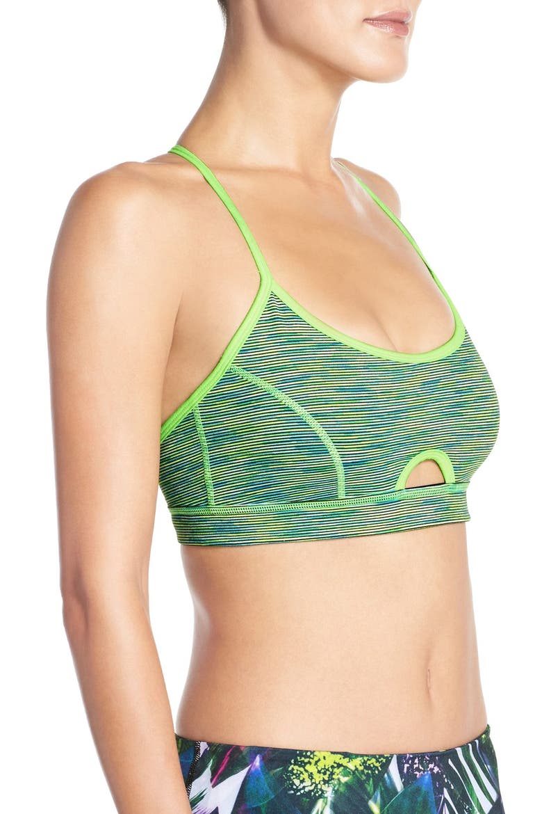 'Sundown' T-Back Sports Bra, Alternate, color, GREEN TACTICAL