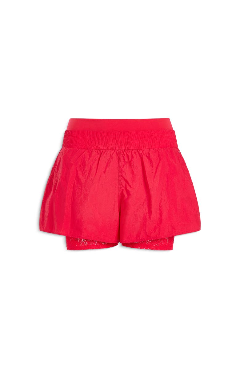 Fleur Du Mal Warm Up Lace Short, Alternate, color, Raspberry Jam