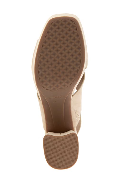 Aerosoles Pura Platform Sandal In Neutral