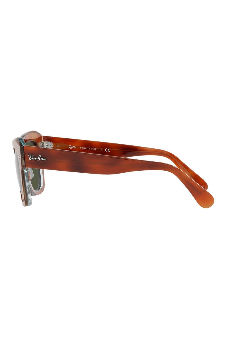 State Street 49mm Small Square Sunglasses, Alternate, color, HAVANA GREEN / GREEN